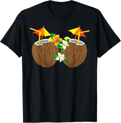 Beach Theme Unisex T-Shirt - Coconut Drink